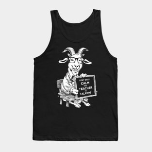 Goat Teacher Tank Top